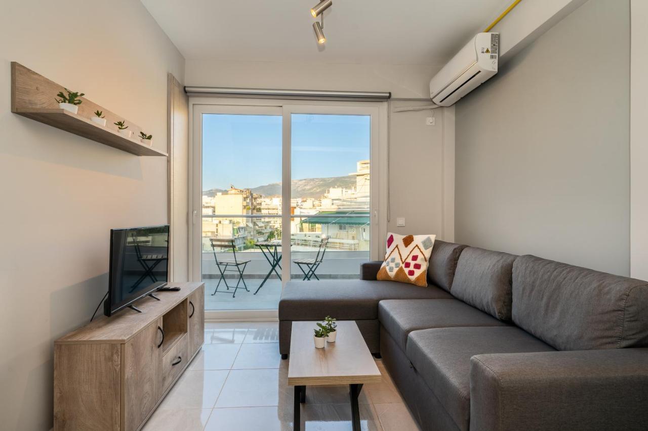 شقة Sunny Penthouse W/ Acropolis View Next To Metro أثينا المظهر الخارجي الصورة